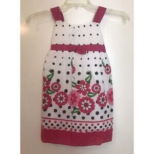 RMLA Dress White Pink Floral Occasion Wedding Girls 6 Party NWT Sundress Lined